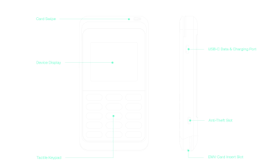 Verifone e235 – vista 2